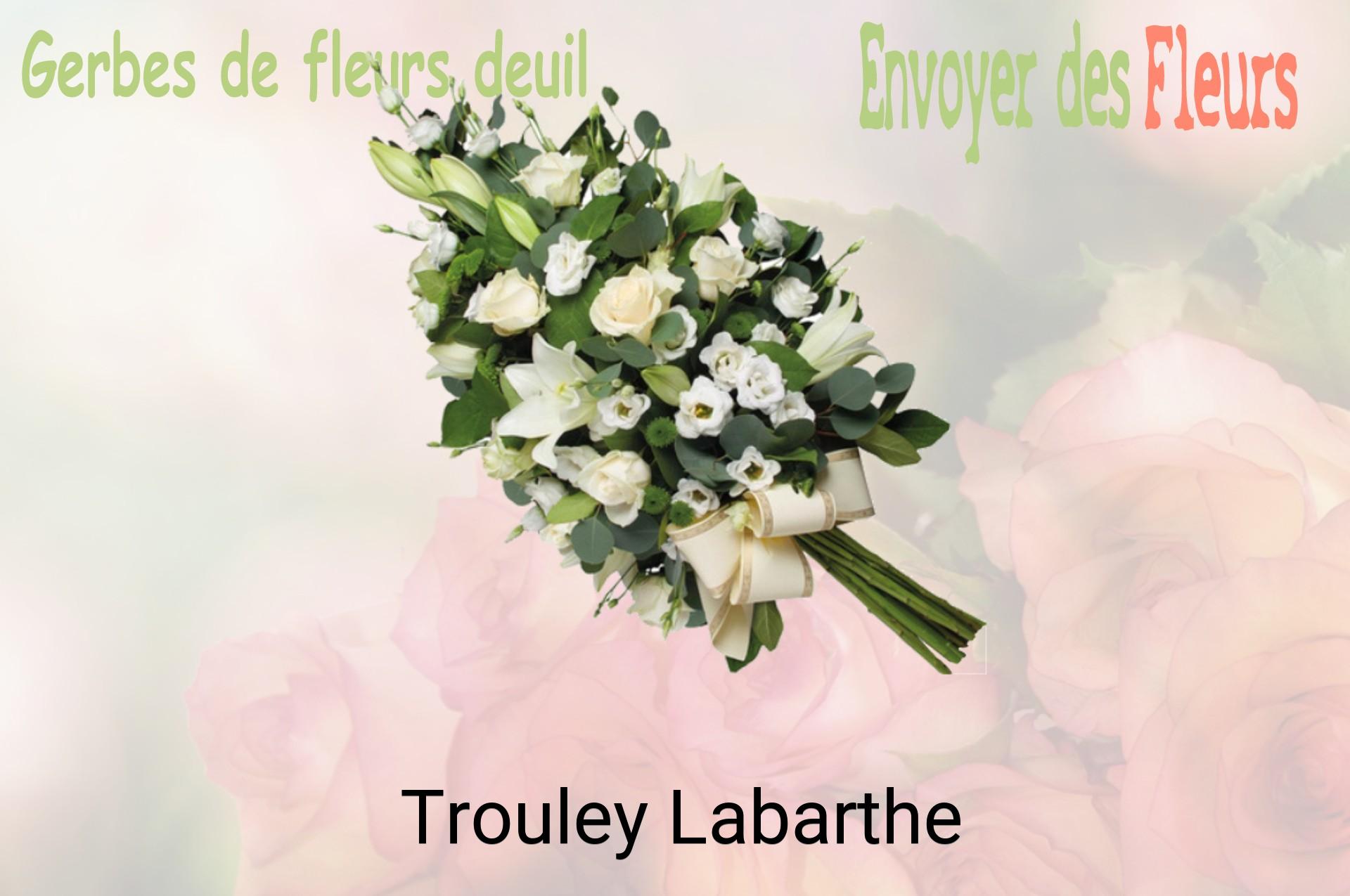 Gerbe de fleurs de deuil livrée à Trouley-Labarthe
